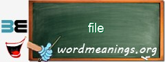 WordMeaning blackboard for file